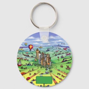 All Roads lead to Atlanta Georgia Keychain