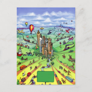 All Roads lead to Atlanta Georgia Postcard