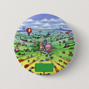 All Roads Lead to Austin Texas 2 Inch Round Button