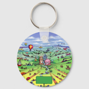 All Roads Lead to Austin Texas Keychain