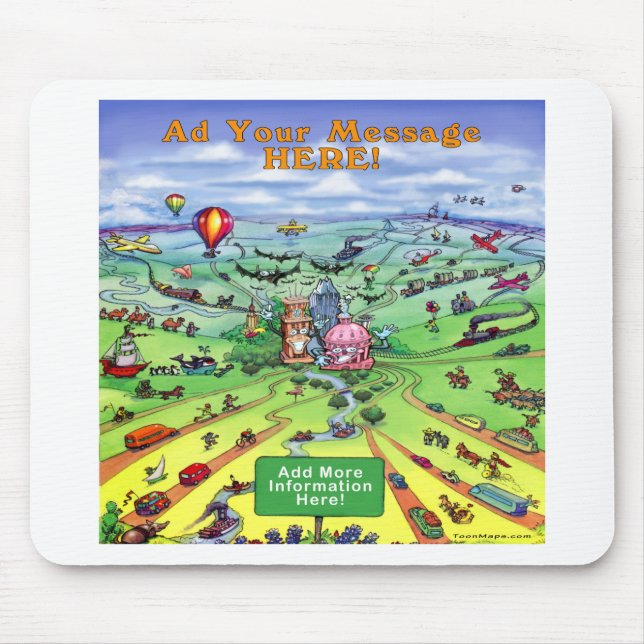 All Roads Lead to Austin Texas Mouse Pad (Front)