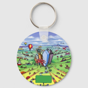 All Roads lead to Dallas Texas Keychain