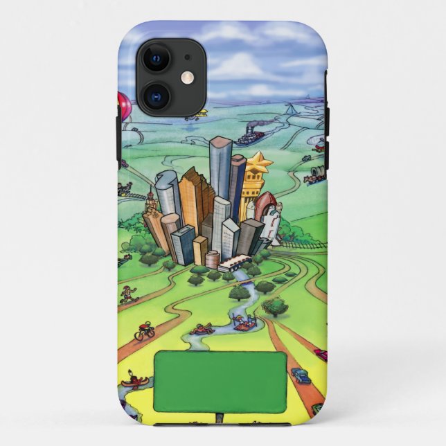All Roads Lead to Houston Texas Case-Mate iPhone Case (Back)