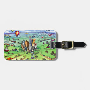 All Roads lead to Houston Texas Luggage Tag