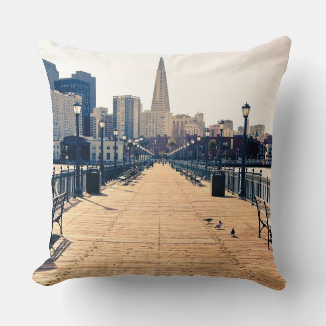 All roads lead to pyramid. throw pillow (Front)