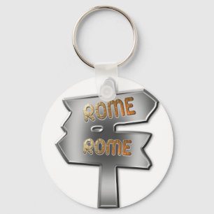 ALL ROADS LEAD TO ROME KEYCHAIN
