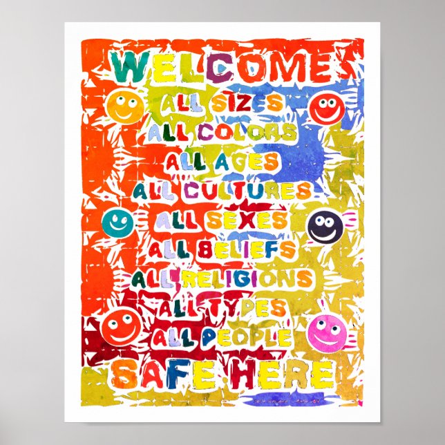 All Safe Here ~ Warm Welcome Poster (Front)