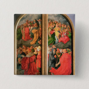 All Saints Day altarpiece 2 Inch Square Button