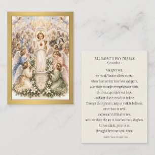 All Saints’ Day Catholic Prayer Holy Card