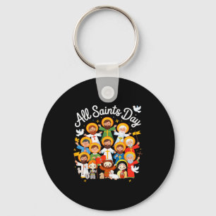 All Saints Day Kids Catholic St Francis Therese Jo Keychain