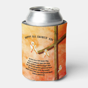 ALL SAINTS EVE POEM Christian Halloween Can Cooler