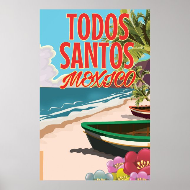 All Saints Mexico travel poster (Front)