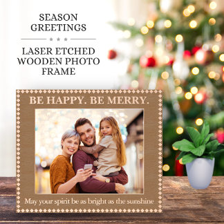 All Season Uplifting Well Wishes Message Laser Etched Frames