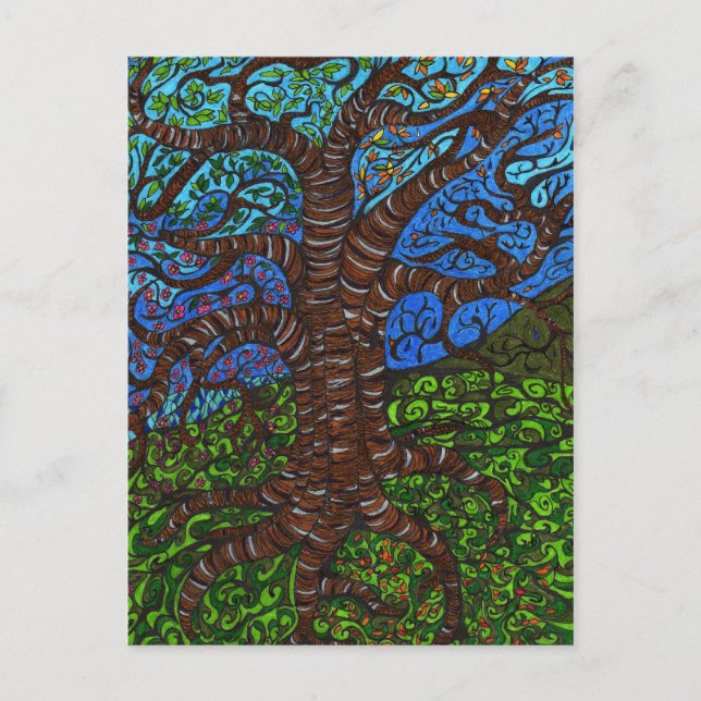 All Seasons Tree Postcard (Front)
