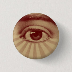 All Seeing Eye 1 Inch Round Button