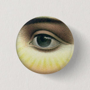 All Seeing Eye 1 Inch Round Button