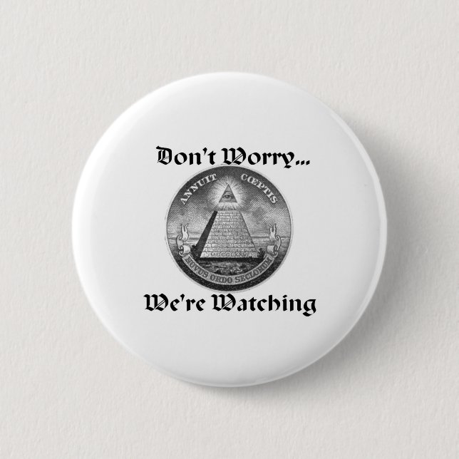 all-seeing-eye 2 inch round button (Front)