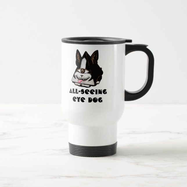 All-Seeing Eye Dog Travel Mug (Right)