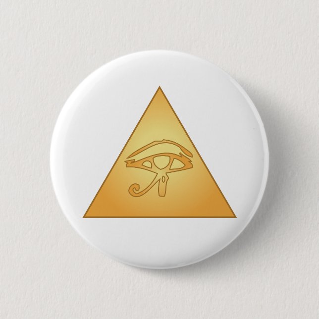 All Seeing Eye / Eye of Horus: 2 Inch Round Button (Front)