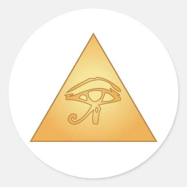 All Seeing Eye / Eye of Horus: Classic Round Sticker (Front)