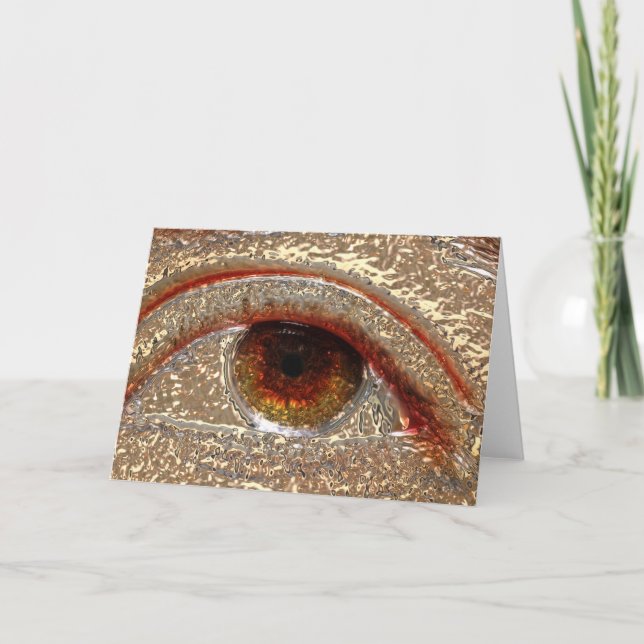 All seeing eye (in Metal Overlay) Card (Front)
