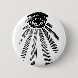 All Seeing Eye Mason 2 Inch Round Button