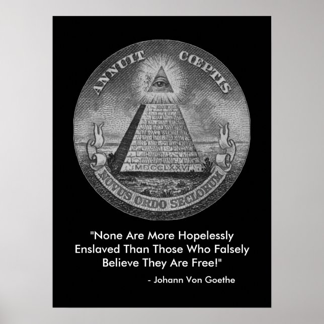 All Seeing Eye of the Illuminati Poster (Front)