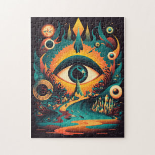 All Seeing Eye Puzzle   Psychedelic Art