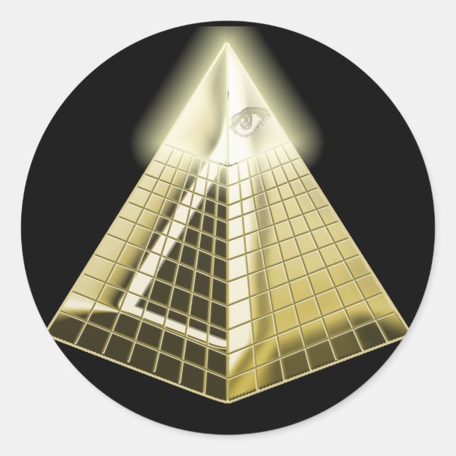 All Seeing Eye Pyramid Sticker (Front)
