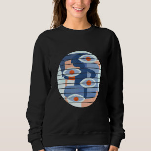 All Seeing Eyes Colourful Abstract Art Sweatshirt