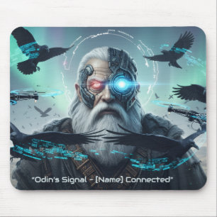 All-Seeing in the Cyber Desert Mouse Pad