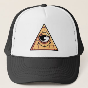 All Seeing Pyramid Eye Trucker Hat