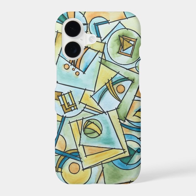 All Shapes And Sizes-Modern Bauhaus Geometric Art (Back)