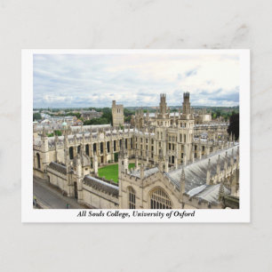 All Souls College, University of Oxford, England Postcard