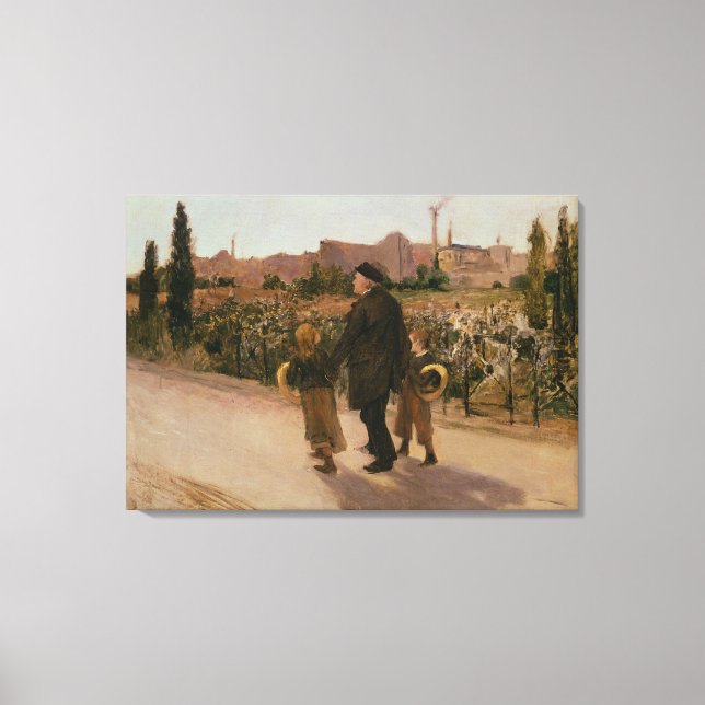 All Souls' Day, c.1882 Canvas Print (Front)