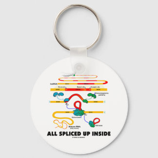 All Spliced Up Inside (RNA Splicing) Keychain