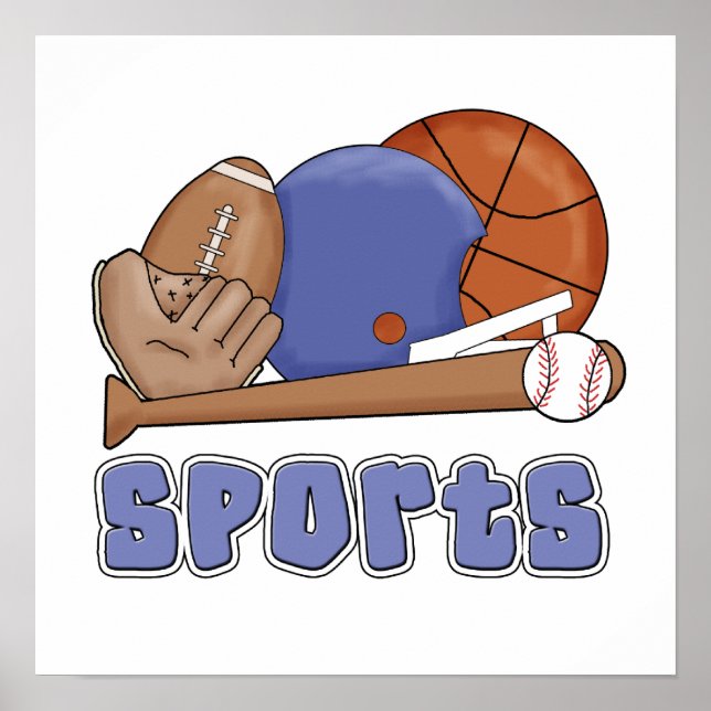 All Sports T-shirts and Gifts Poster (Front)