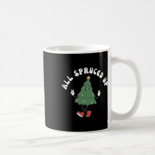 All Spruced Up Bougie Xmas Funny Groovy Christmas  Coffee Mug