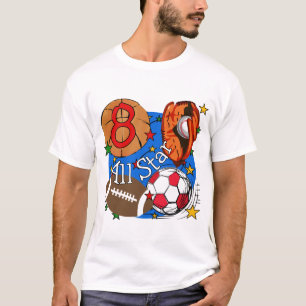 All Star 8th Birthday Tshirts and Gifts