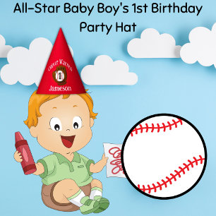 All-Star Baby Boy's 1st Birthday Party Hat