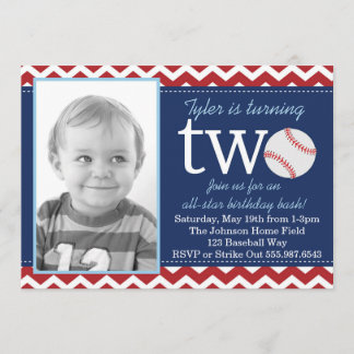 All-Star Baseball Birthday Bash Invitation