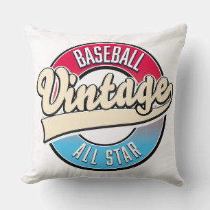 All Star Baseball logo Throw Pillow