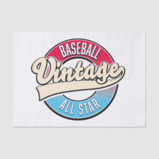 All Star Baseball logo Tissue Paper