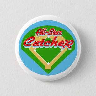 All-Star Catcher 2 Inch Round Button