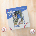 All Star Custom Baseball Card Photo Album Binder<br><div class="desc">Fun and unique personalized gift for your all-star that they will cherish forever. Special personalized photo baseball card binder. The binder is designed to resemble an all-star baseball card with a large photo template to display your all-star photo. Customize with name, number as well as position. Note: all the colours...</div>