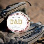 All Star Dad | Happy Father's Day Photo Baseball<br><div class="desc">This trendy, father's day gift features a jersey number design and your choice of personalization. All colours can be changed. Are you looking for an unique gift for the father in your life? This year give him a Father’s Day baseball gift that will blow his socks off. Personalize it with...</div>