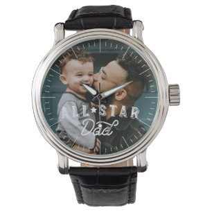 All Star Dad Happy Father's Day Photo Watch