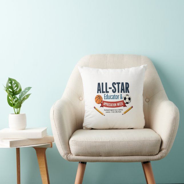 All-Star Educator & Staff Appreciation Pillow (Chair)