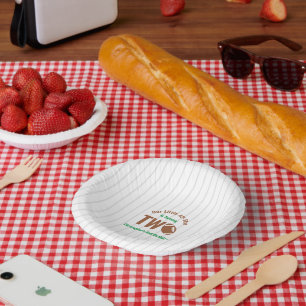 All-Star Football 2nd Birthday Paper Plate