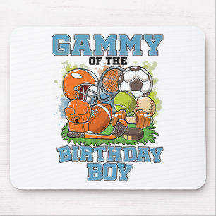 All Star Gammy Of The Birthday Boy Sketll Soccer Mouse Pad